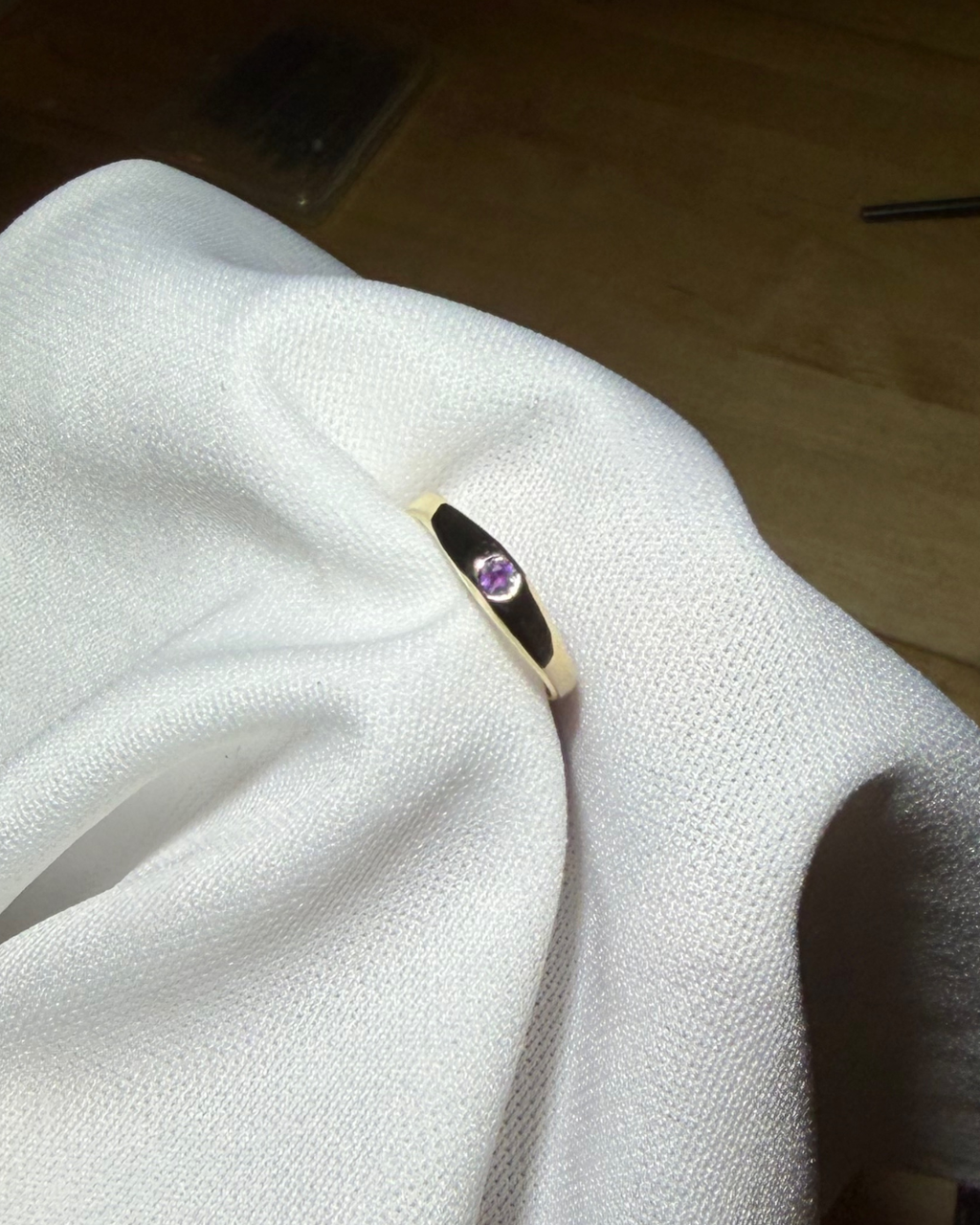 Something Signature Gemstone Ring (2mm stone)