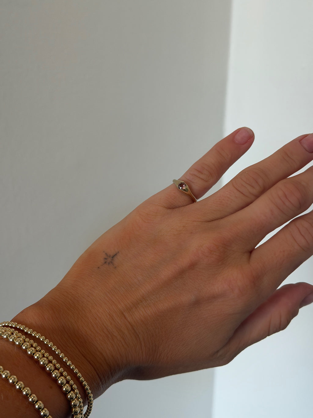 Bold Signature Gemstone Ring