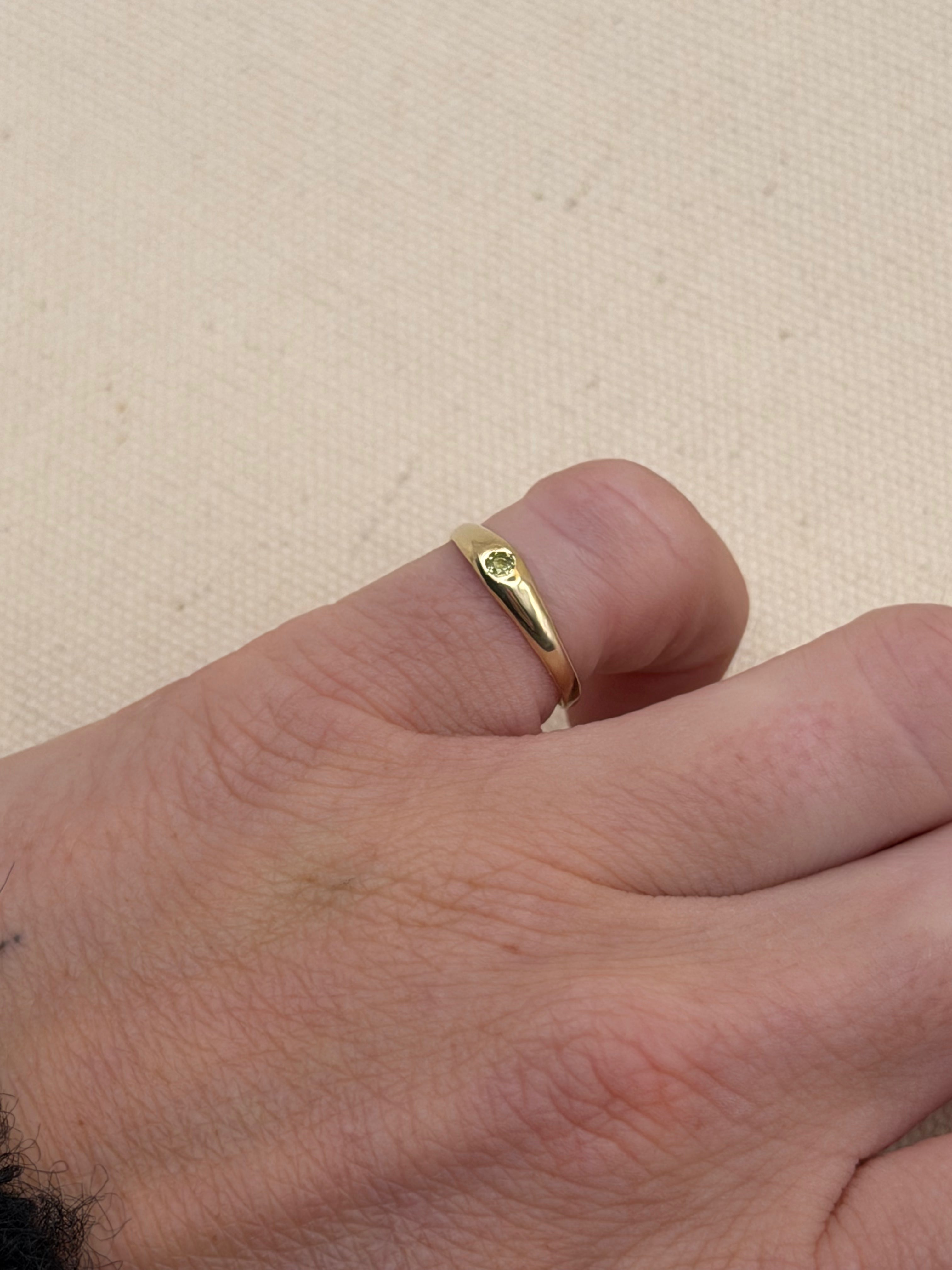 Something Signature Gemstone Ring (2mm stone)