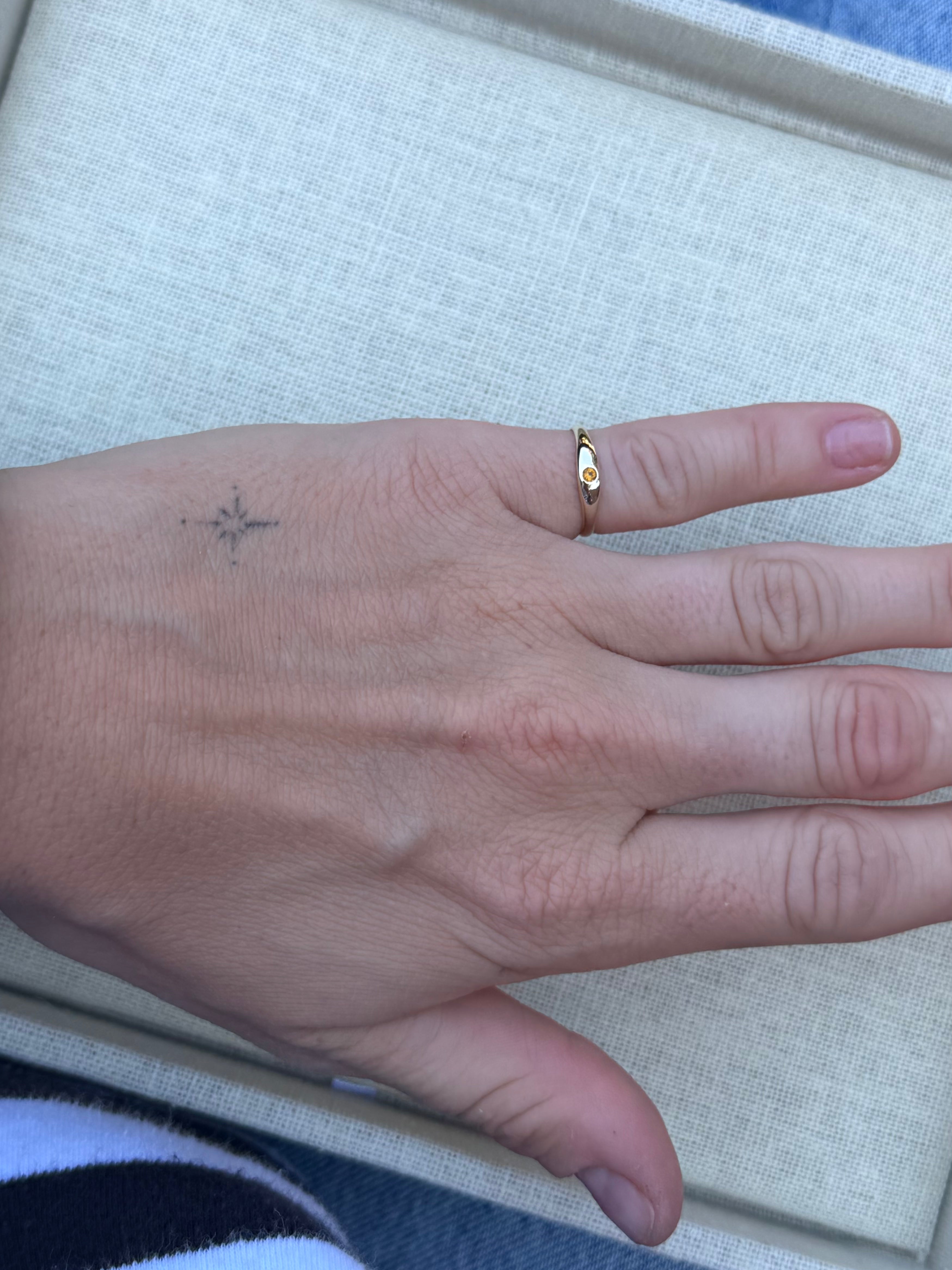Petite Signature Gemstone Ring
