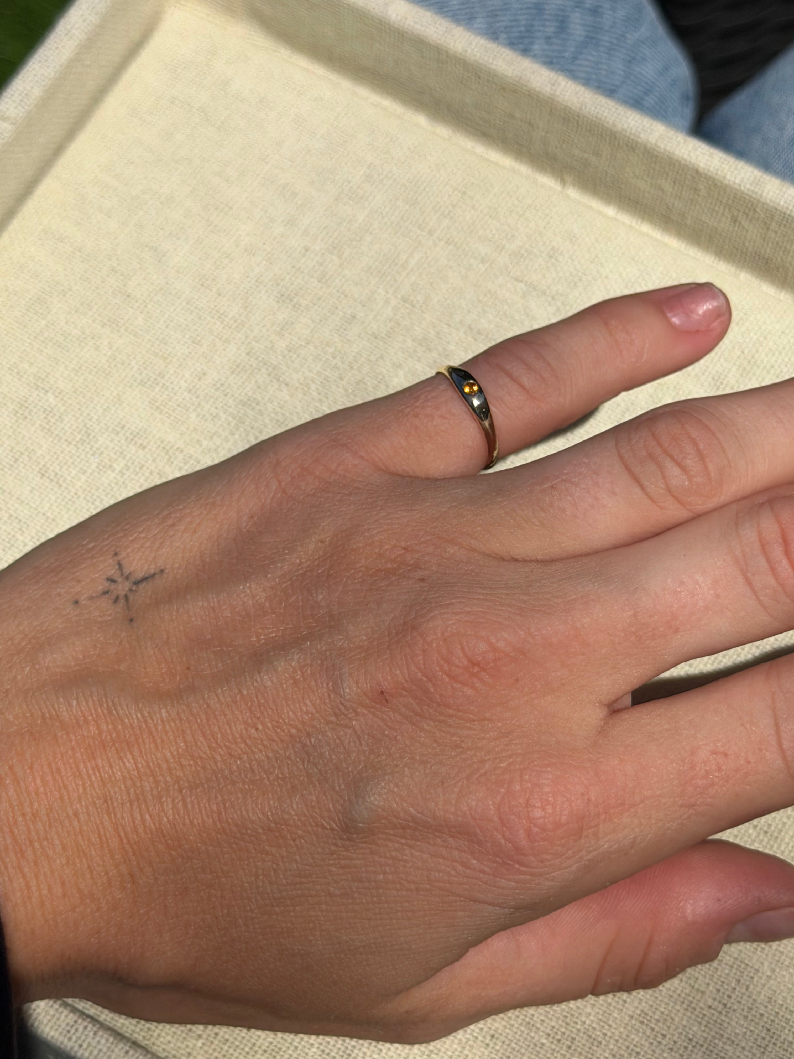 Petite Signature Gemstone Ring