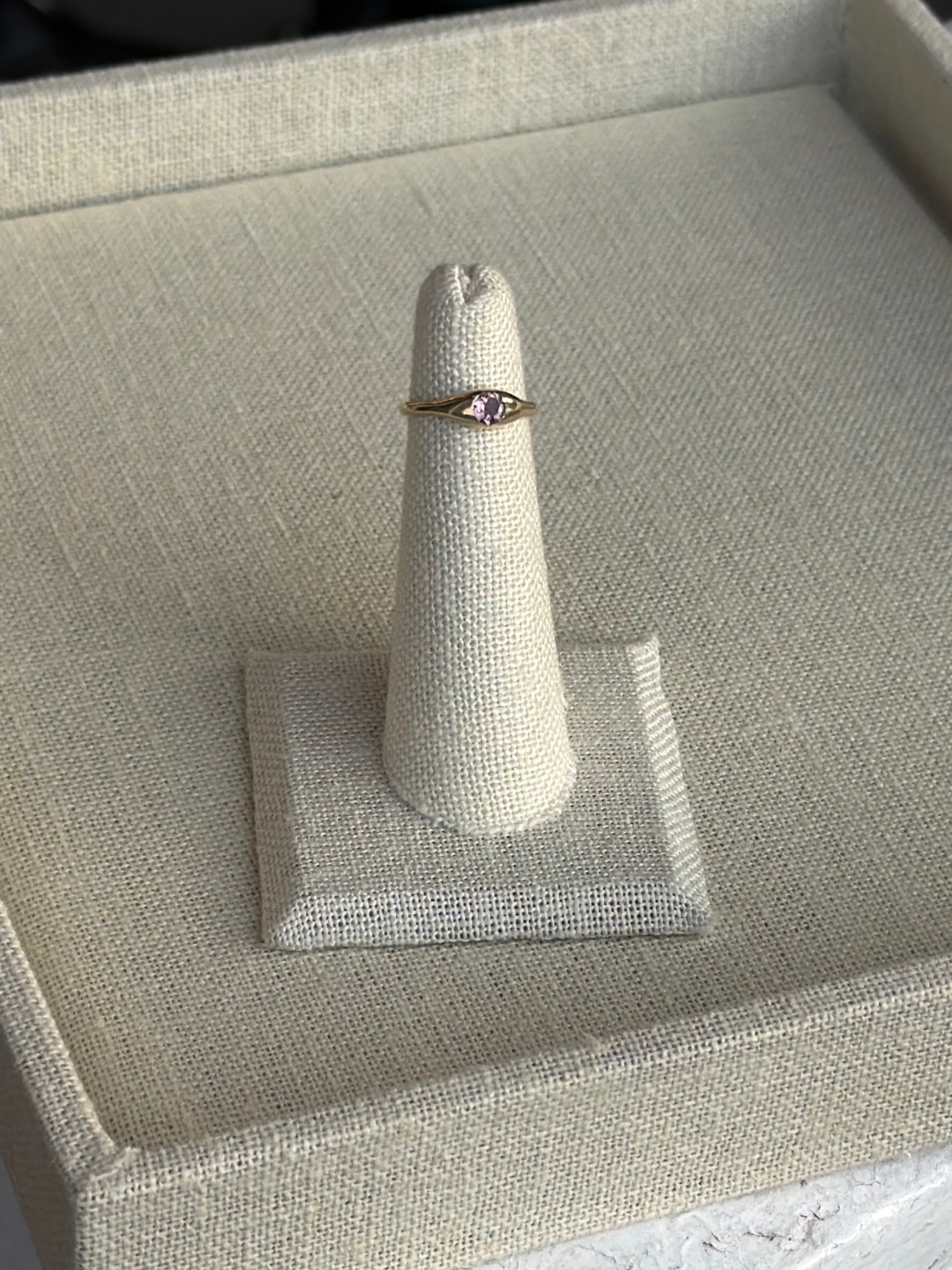 Bold Signature Gemstone Ring